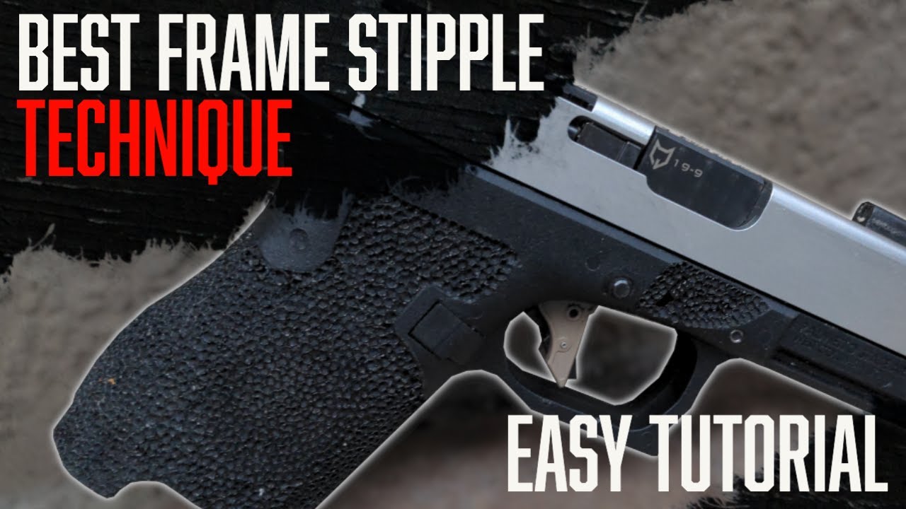 How to Stipple a Pistol Frame: An EASY Tutorial
