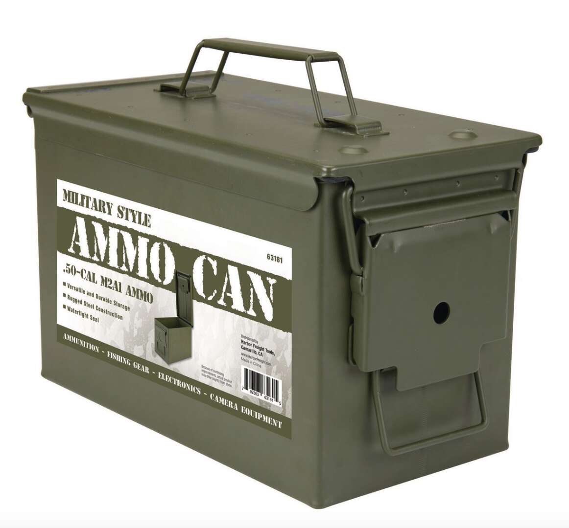 Steel 50 Caliber Ammo Can