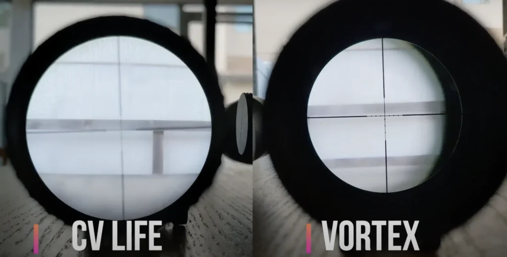CVLife glass clarity is as good as higher end Vortex