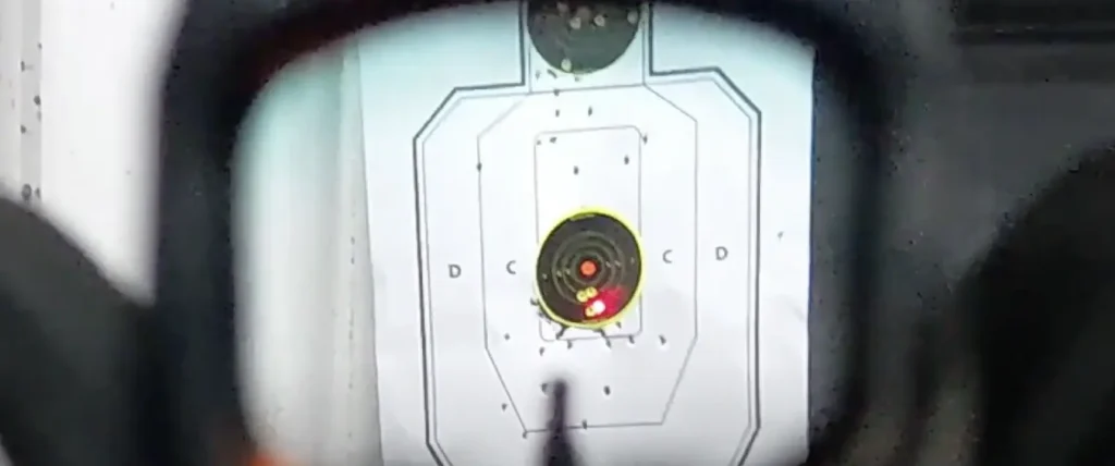 Move your dot from center over to the center of your grouping