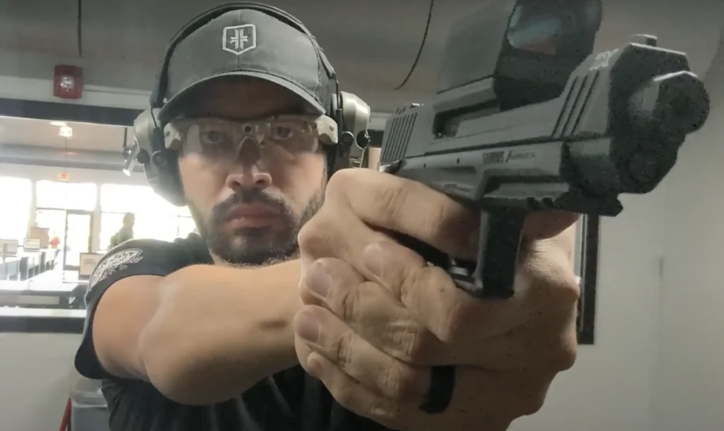 TX22 Competition Pistol Aims Naturally