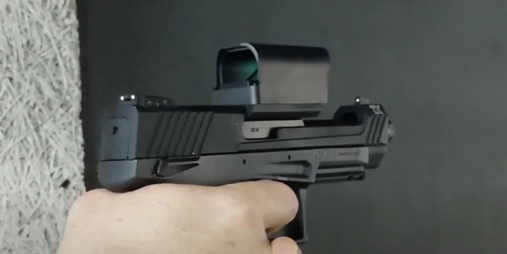 The TX22 Slide is cut to be lightweight and minimize recoil